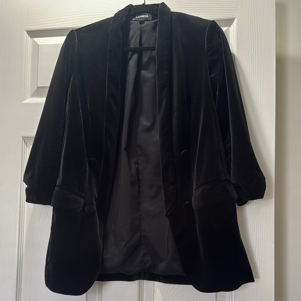 Black Velvet Women's Jacket by Express